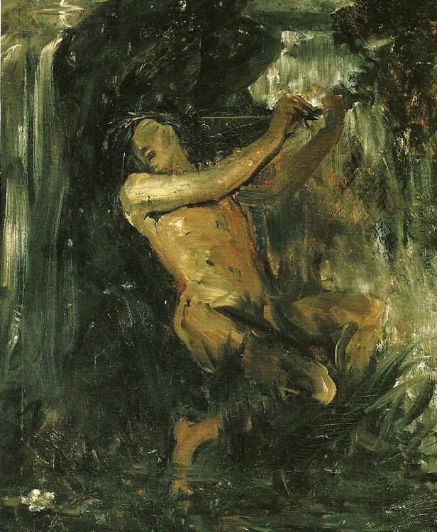Ernst Josephson nacken, van goghskissen oil painting image